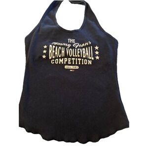 Tommy Jeans Tank Top Womens XL Red Beach Volleyball Competition 1985 Halter Y2k